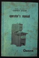 Amada CSH-220 Corner Shear Operators Manual